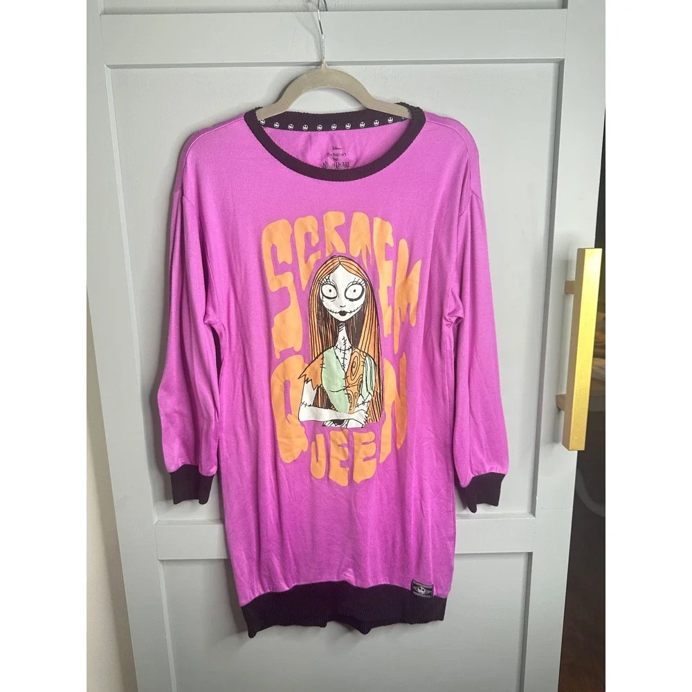 Disney Tim Burtons The Nightmare Before Christmas Sally Scream Night Shirt  XS‎ - Picture 2 of 11